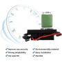 HVAC Blower Motor Resistor - Compatible with 1999-2006 Chevy Silverado GMC Sierra 1500 2500 3500, 2000-2002 GMC Yukon XL - Replaces for 89019089 973-004 89018597