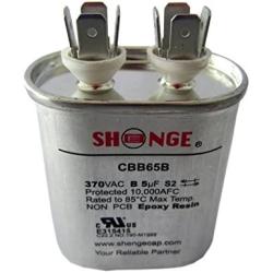 Motor Run Capacitor 5mfd 370V VAC Volt 5uf Oval