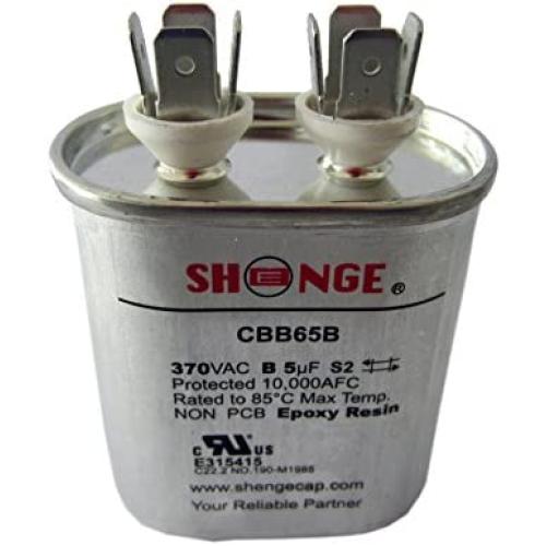 Motor Run Capacitor 5mfd 370V VAC Volt 5uf Oval