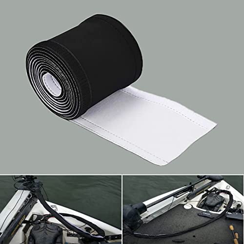 GaiRen Trolling Motor Cable Wire Organizer Sleeve Troll Sleeve Wire Cable Cover Cord Protector Wrap 5 Feet Black