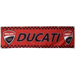 Daoops Ducati Banner Flag Moto GP Motorcycle 2x8Ft