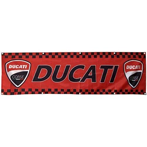 Daoops Ducati Banner Flag Moto GP Motorcycle 2x8Ft