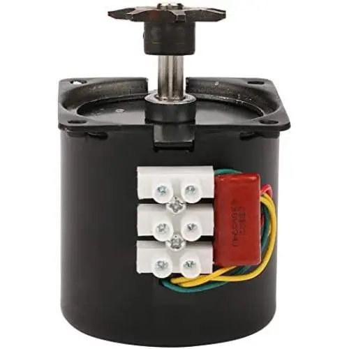 Egg Incubator Motor, 220V Automatic Incubator Hatching Machine Accessory Reversible Synchronous Eggs Turning Motor(with Gear)