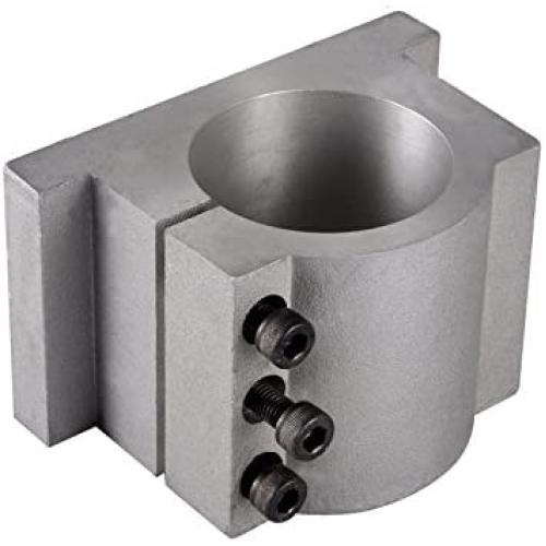 RATTMMOTOR 65mm Spindle Motor Clamp Mount Bracket Diameter 65mm CNC Motor Spindle with 3PCS Screws for 0.8kw 800W or 1.5kw CNC Router Engraving Milling Spindle