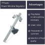 FFFauto 741-389 Rear Right Passenger Side Power Window Regulator Motor 2-Pins Plug Compatible with 2007-2013 Silverado 1500 2500HD 3500HD/GMC Sierra 1500 2500HD 3500HD,Extended Cab Pickup
