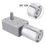 DC 12V Gear Reduction Motor Reversible High Torque Turbo Worm Gear Box Reduction Electric Motor(6RPM)