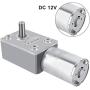 DC 12V Reversible High Torque 12V Worm Gear Motor Female Shaft High Torque Turbo Worm Gear Box Reduction Electric Motor(5RPM)