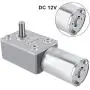 DC 12V Reversible High Torque 12V Worm Gear Motor Female Shaft High Torque Turbo Worm Gear Box Reduction Electric Motor(5RPM)