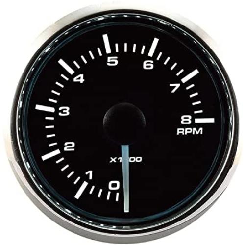 MOTOR METER RACING 8000 RPM Universal Electronic Tachometer Tacho Gauge Meter - 2-1/16