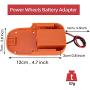 Power Wheels Adapter for Ridgid AEG 18V Hyper li-ion Battery Dock Power Connector Rigid 12 Gauge Robotics