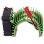 Motor Heat Sink Heatsink with Fan N10028 Cooling Side Vent 6v JST 540 545 550 Size Alloy Aluminum for 1/10 RC Hobby Model Car HSP HPI Wltoys Himoto Tamiya(Green)