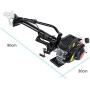Lolicute Outboard Motor, 4 Stroke 3.6 HP Boat Motor 55CC Boat Engine with Air Cooling System (Ship from USA)