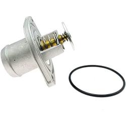 Engine Thermostat Assembly for Ford 6.0 Powerstroke Diesel 2004-2005 E350 Club Wagon 2003-2005 Excursion 2004-2010 E350 2003-2007 F250 F350 Super Duty Replace RT-1169 RT1169 3C3Z-8575-AA 3C3Z8575AA