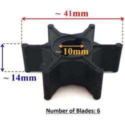 BODAO 17461-98501 17461-98502 17461-98503 Boat Engine Water Pump Impeller for Suzuki 4/5/6/8HP Outboard Motor