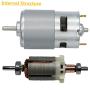775 High Power DC Motor, DC 12V-24V 12000 RPM Large Torque Motor Ball Bearing Tools for DIY Driver Parts