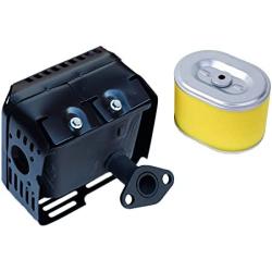 HIFROM New Muffler Exhaust Assembly with Air Filter Cleaner Replacement for Honda GX160 5.5HP GX200 6.5HP Engines/Motors/Engine Generator Water Pump
