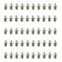 BAENRCY 50pcs 3-5V DC 2 Phase 4 Wire Dia 6mm DC Stepper Motor Micro Stepping Motor for Digital Products Camera Size 6x15.5mm