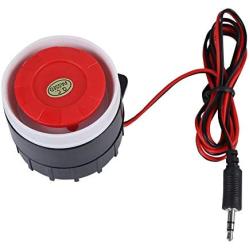 1 Pcs 120dB DC 12V Electronic Wired Alarm, Wired Continuous Sound Electronic Alarm Buzzer Sound Alarm System Warning Horn for Home Security
