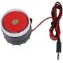 1 Pcs 120dB DC 12V Electronic Wired Alarm, Wired Continuous Sound Electronic Alarm Buzzer Sound Alarm System Warning Horn for Home Security