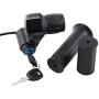 Handlebar Grips, 12V-99V Electric Bike Scooter, Half Wrist Throttle Grip Handle, Half Twist Throttle Electric Bike Motor Scooter Speed Controller & Cable Set with LED Display Key
