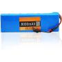 Jieoto 36V 8Ah E-Bike Battery 10S 3P 8000mAh Waterproof Li Battery Pack Electric Bicycle Rechargeable Battery with 2A Charger Fit for 300W-50W Ebike Motor