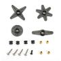 DC 4.8-6V Servo Motor, 360 Degree Continuous Rotation Servos, RC Motor for Vehicle Ship Plane Model