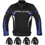 ALPHA CYCLE GEAR BREATHABLE BIKERS RIDING PROTECTION MOTORCYCLE JACKET MESH CE ARMORED (BLUE MOON, SMALL)