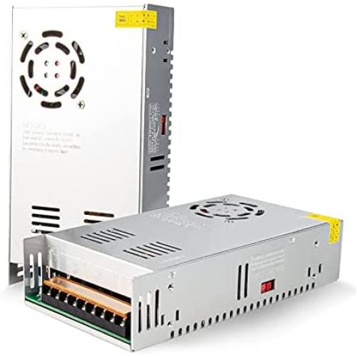 REALSUN 12V 40A Universal Switching Power Converter Adapter Transformer Regulated Supply AC to DC LED Driver 480w for CCTV, Radio, Computer Project, 215mm * 115mm *50mm