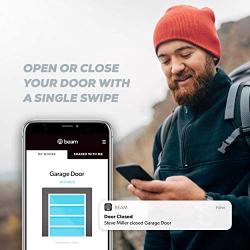 beamUP Centurion - BU800 - Two Car Garage Door Opener, Smart Home Garage Opener - Alexa Enabled, Garage Security Sensors Included, No Subscription Fees - White