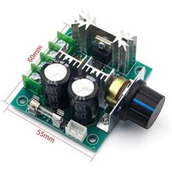 Pangocho Jinchao-Dc Motor DC 12V 24V 30V 40V 13KHZ Auto PWM DC Motor, Speed Regulator Governor Speed Controller Switch 10A 50V 1000uF, Easy to Install