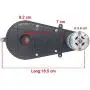 SHENGLE 550 30000RPM Gearbox with 12V Motor for Power Wheels, RS550 12 Volt DC Motor High Speed Match Children Powered Ride On Car