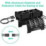 RC Motor Cooling Fans Surpass Hobby 40mm Twin Motor Fan with 5593 5692 Brushless Motor Heatsink for 1/5 1/6 RC Car 55mm 56mm Brushless Motor Update Parts
