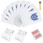 Yours 10 Packs Replacement Miele AirClean 3D Efficiency GN Dust Bags,10123210 GN Vacuum Bags, with 2 Motor Protection Filter, 2 AirClean Filter,2 Freshener and A Free Cleaning Brush