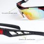Upgrade Sport Sunglasses with 5 Interchangeable Lenses,Polarized UV400 Protective Cycling Glasses for Outdoor activities