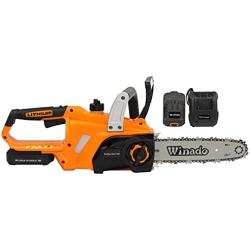 Electric Motor Saw.20V 10in 2.0AH Cordless Lithium Battery with Fast Charging Dock Charging Saw Orange