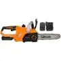 Electric Motor Saw.20V 10in 2.0AH Cordless Lithium Battery with Fast Charging Dock Charging Saw Orange
