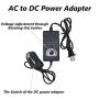 JQDML DIY Reciprocating Linear Actuator Motor, Adjustable Stroke 1.2“-6 inch, Speed Changeable 12-120rpm, 24V DC Power Adapter with Remote Controller JQ-RL-YY11