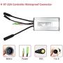 Ebike Controller System 22A Controller and LED880 Display WP Connector Conversion Kit for 500W/750W 36V/48V brushless Geared hub Motor