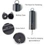 FENELY Wind Spinner Motor Battery Operated for Hanging Display Yard Black Wind Spinners Outdoor Sculptures - Load Capacity of 4 Pounds