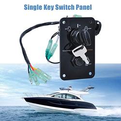704-82570-08-00 Single Engine Key Switch Panel by Wadoy Compatible with Yamahaa 12V Outboard Yacht Boat Switch Panel 704-82570-11-00 704-82570-12-00
