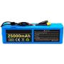48V 25000mAh E-Bike Lithium Ion Battery, for 200W-1000W Motors, Rechargeable Replacement Battery Pack, with Fuse + BMS + Charger