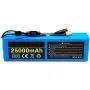 48V 25Ah E-Bike Lithium Ion Battery Pack, Rechargeable Replacement Battery, with 30A BMS Charger and Fuse, for 200W-1000W Motors