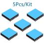 5pcs Heat Sink 35 x 35 x 10 mm / 1.38 x1.38 x 0.39 inch Aluminum Small Heatsink with Thermal Conductive Double Sided Tape for CPU IC LED Board