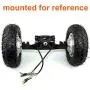 L-faster 36V48V 450W Brushless Hub Motor with Tubeless Tire Mountain Skateboard 9-Inch Single Shaft Hub Motor Wheel