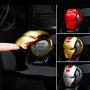 CARCC Car Engine Start Stop Button Cover,Push Ignition Start Button Ring Car Interior Protective Switch Button Cover Universal Anti Scratch Decorative Stickers (Gold)