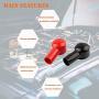 8 Pcs Red and Black Battery Terminal Boots Insulating Covers, PVC Cable Lug Protector Cover Lug caps for Auto Marine Commercial and Power Sports, Insulating Rubber Covers Skins Tool Parts