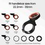 Bike Phone Mount,Motorcycle Cellphone Holder with Universal Adapter,Bicycle Out Front Handlebar Mount for Mountain Bike,Scooter,Electric,MTB and Road Bike-Compatible with iPhone/Samsung/Google-Orange