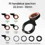 Bike Phone Mount,Motorcycle Cellphone Holder with Universal Adapter,Bicycle Out Front Handlebar Mount for Mountain Bike,Scooter,Electric,MTB and Road Bike-Compatible with iPhone/Samsung/Google-Orange