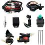Full Wiring Harness Loom Solenoid Coil Regulator 50cc 70cc 90cc 110cc 125cc Dirt Pit BIke Electric Start Engine