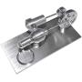 YADSHENG Engine Toy Model DIY Hot Air Stirling Engine Motor Model Electricity Generator Balance Stirling Engine Science Experiment Kit Toy Engine Model (Color : Silver, Size : One Size)
